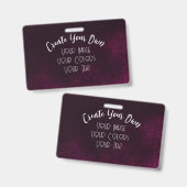 Erstellen Sie Ihre eigenen benutzerdefinierten Ausweis (Vorder- & Rückseite)