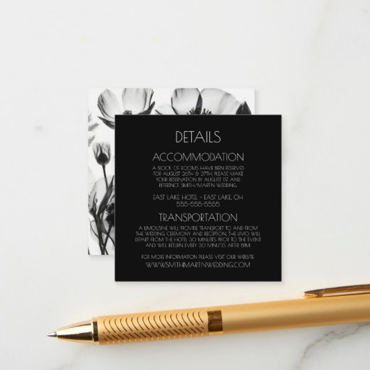 Erstellen Sie Ihre eigenen benutzerdefinierten B&W Begleitkarte (Vorderseite/Rückseite Beispiel)