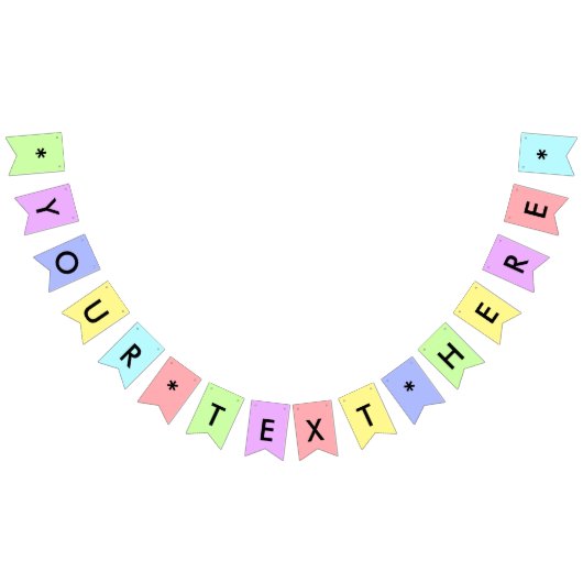 Erstellen Sie Ihre eigenen benutzerdefinierten Ban Wimpelkette (Alle)