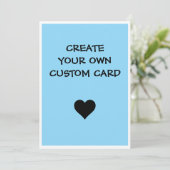 Erstellen Sie Ihre eigenen benutzerdefinierten Einladung (Stehend Vorderseite)