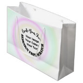 Erstellen Sie Ihre eigenen benutzerdefinierten Große Geschenktüte (Vorderseite Schrägansicht)