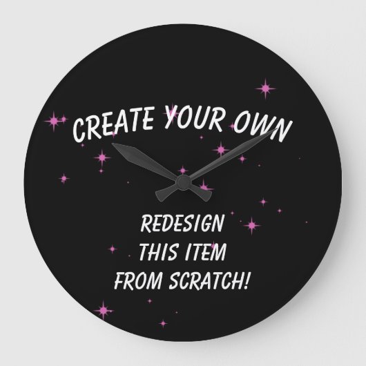 Erstellen Sie Ihre eigenen benutzerdefinierten Große Wanduhr (Vorderseite)