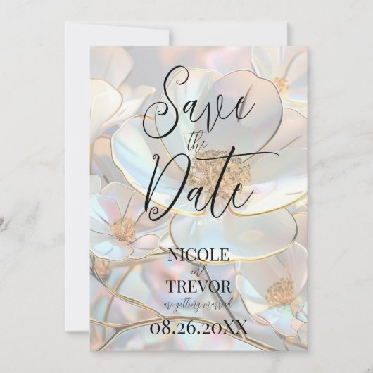 Erstellen Sie Ihre eigenen benutzerdefinierten iFl Save The Date (Vorderseite)