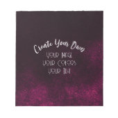 Erstellen Sie Ihre eigenen benutzerdefinierten Notizblock (Vorderseite)