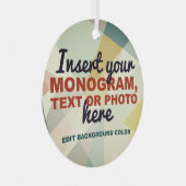 Erstellen Sie Ihre eigenen benutzerdefinierten Ornament Aus Metall (Vorderseite Rechts)