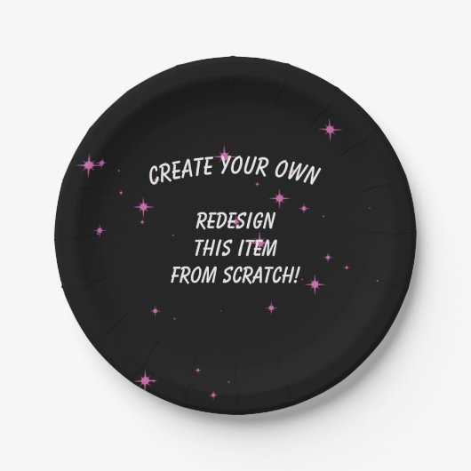 Erstellen Sie Ihre eigenen benutzerdefinierten Pappteller (Vorderseite)