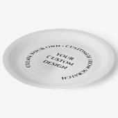 Erstellen Sie Ihre eigenen benutzerdefinierten Pappteller (Schrägansicht)