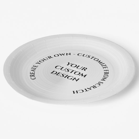 Erstellen Sie Ihre eigenen benutzerdefinierten Pappteller (Schrägansicht)