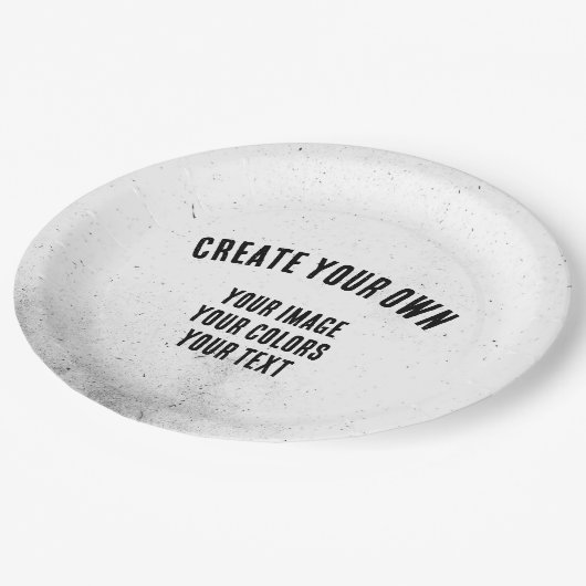 Erstellen Sie Ihre eigenen benutzerdefinierten Pappteller (Schrägansicht)