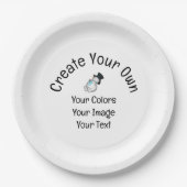 Erstellen Sie Ihre eigenen benutzerdefinierten Pappteller (Vorderseite)