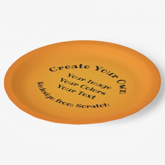 Erstellen Sie Ihre eigenen benutzerdefinierten Pappteller (Schrägansicht)