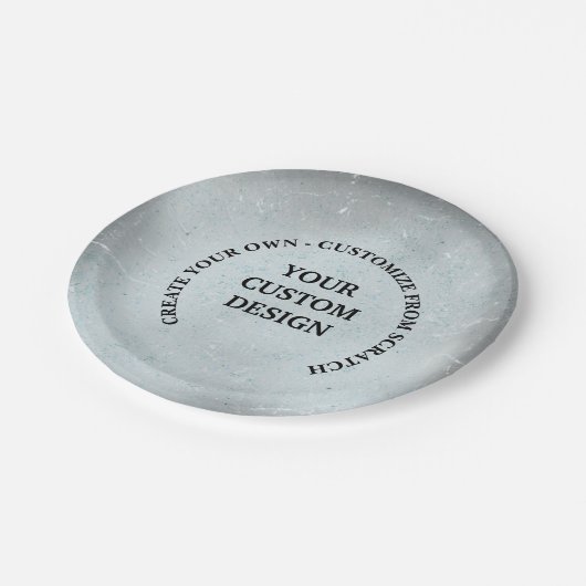 Erstellen Sie Ihre eigenen benutzerdefinierten Pappteller (Schrägansicht)