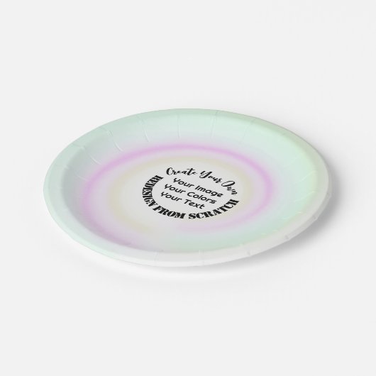 Erstellen Sie Ihre eigenen benutzerdefinierten Pappteller (Schrägansicht)