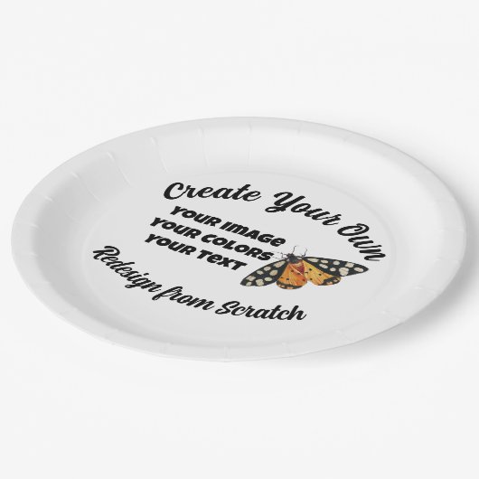 Erstellen Sie Ihre eigenen benutzerdefinierten Pappteller (Schrägansicht)