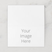 Erstellen Sie Ihre eigenen benutzerdefinierten Platzkarte (Außenseite Aufgefaltet)