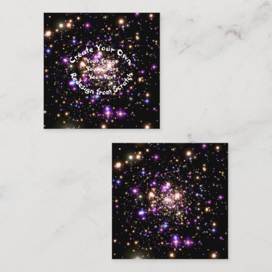 Erstellen Sie Ihre eigenen benutzerdefinierten Quadratische Visitenkarte (Vorne/Hinten)