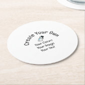 Erstellen Sie Ihre eigenen benutzerdefinierten Runder Pappuntersetzer (Angewinkelt)