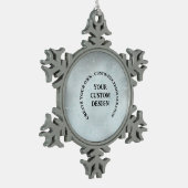 Erstellen Sie Ihre eigenen benutzerdefinierten Schneeflocken Zinn-Ornament (Links)