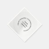 Erstellen Sie Ihre eigenen benutzerdefinierten Serviette (Ecke)