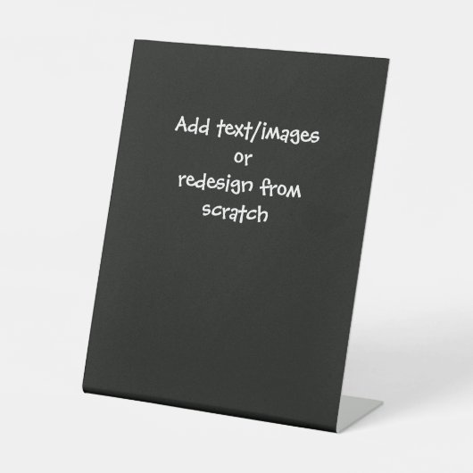 Erstellen Sie Ihre eigenen benutzerdefinierten Sockelschild (Vorderseite)