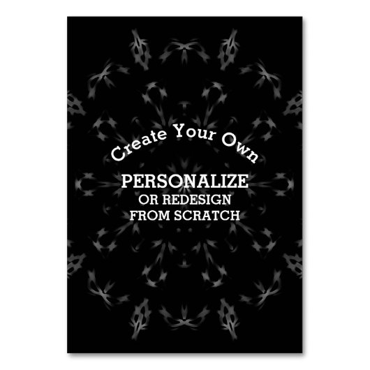 Erstellen Sie Ihre eigenen benutzerdefinierten Tischnummer (Vorderseite)