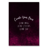 Erstellen Sie Ihre eigenen benutzerdefinierten Tischnummer (Vorderseite)