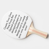 Erstellen Sie Ihre eigenen benutzerdefinierten Tischtennis Schläger (Seitenansicht)