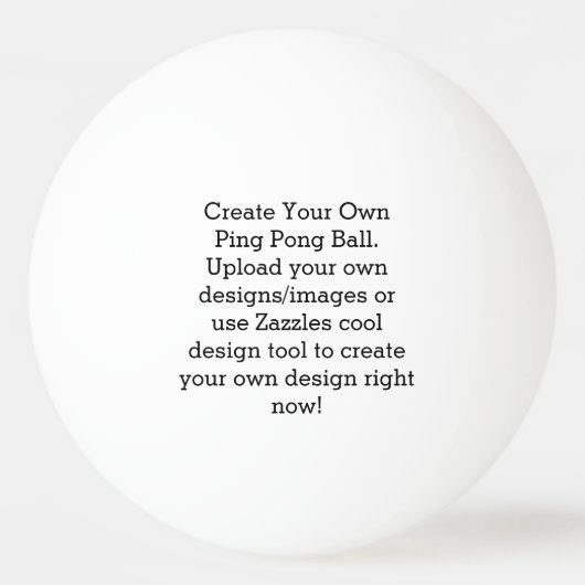 Erstellen Sie Ihre eigenen benutzerdefinierten Tischtennisball (Vorderseite)