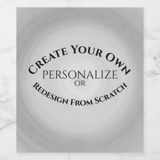 Erstellen Sie Ihre eigenen benutzerdefinierten Weinetikett (Einzelnes Label)