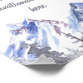 Erstellen Sie Ihre eigenen Berge und Bäume Poster (Ecke)