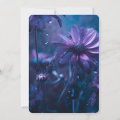 Erstellen Sie Ihre eigenen blauen und Lila Wildblu Einladung (Rückseite)