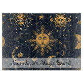 Erstellen Sie Ihre eigenen Blue Gold Celestis Moon Schneidebrett (Vorderseite)