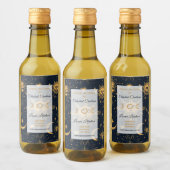 Erstellen Sie Ihre eigenen Blue Gold Celestis Moon Weinetikett (Flaschen)