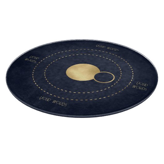 Erstellen Sie Ihre eigenen Blue & Gold Celestis Pl Schneidebrett (Ecke)