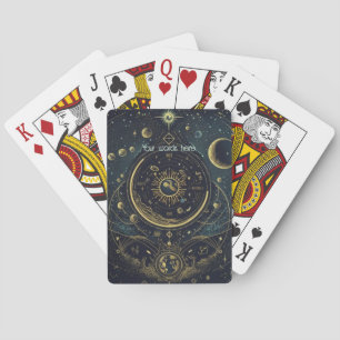 Erstellen Sie Ihre eigenen Blue & Gold Himmelskart Spielkarten