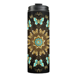 Erstellen Sie Ihre eigenen Blue & Gold Schmetterli Thermosbecher