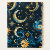 Erstellen Sie Ihre eigenen Blue & Gold Sun Moon &  Planer (Rückseite)
