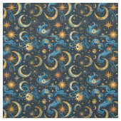 Erstellen Sie Ihre eigenen Blue & Gold Sun Moon & Stoff (Muster)