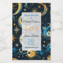 Erstellen Sie Ihre eigenen Blue & Gold Sun Moon & 