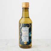 Erstellen Sie Ihre eigenen Blue & Gold Sun Moon &  Weinetikett (Vorderseite)