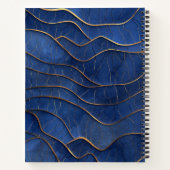 Erstellen Sie Ihre eigenen Blue & Gold Waves Notizblock (Rückseite)