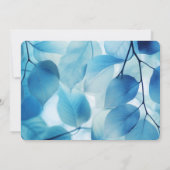 Erstellen Sie Ihre eigenen - Blue X-Ray-Blätter Save The Date (Rückseite)