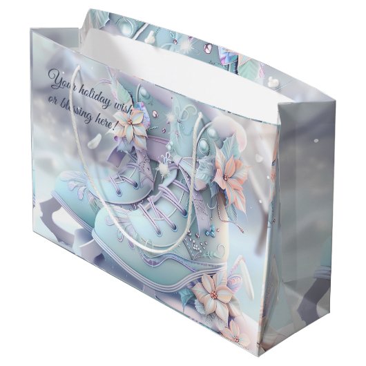 Erstellen Sie Ihre eigenen Blumeneis-Skate Große Geschenktüte (Rückseite Schrägansicht)