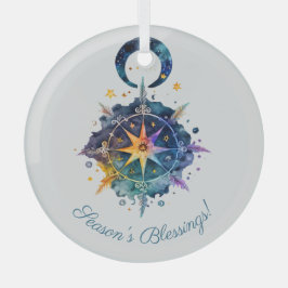 Erstellen Sie Ihre eigenen Boho Feathers, Moon & S Ornament Aus Glas