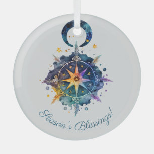 Erstellen Sie Ihre eigenen Boho Feathers, Moon & S Ornament Aus Glas