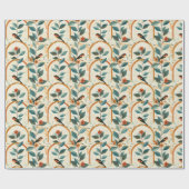Erstellen Sie Ihre eigenen Boho-Trellis-Bögen Blum Geschenkpapier (Flach)
