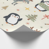Erstellen Sie Ihre eigenen Boho Weihnachten Kawaii Geschenkpapier (Ecke)