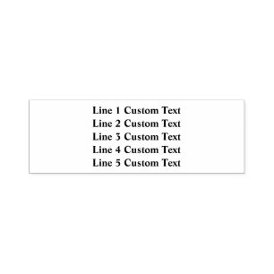 Erstellen Sie Ihre eigenen Business-5-Zeilen Serie Permastempel