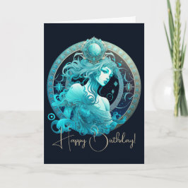 Erstellen Sie Ihre eigenen Celestial Aquarius Zodi Feiertagskarte