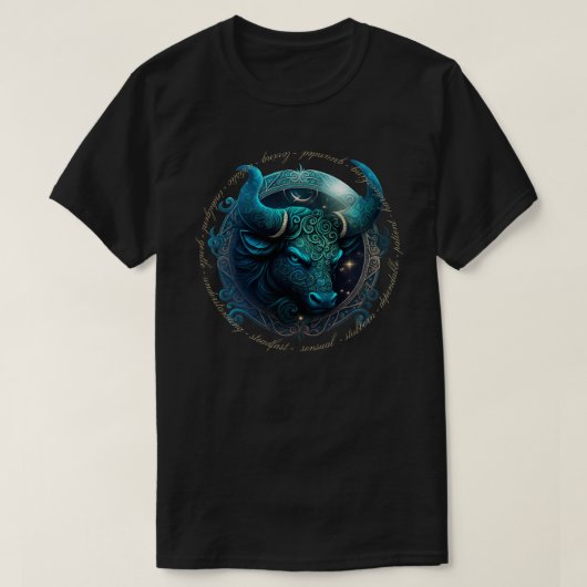 Erstellen Sie Ihre eigenen Celestial Taurus Zodiac T-Shirt (Design vorne)